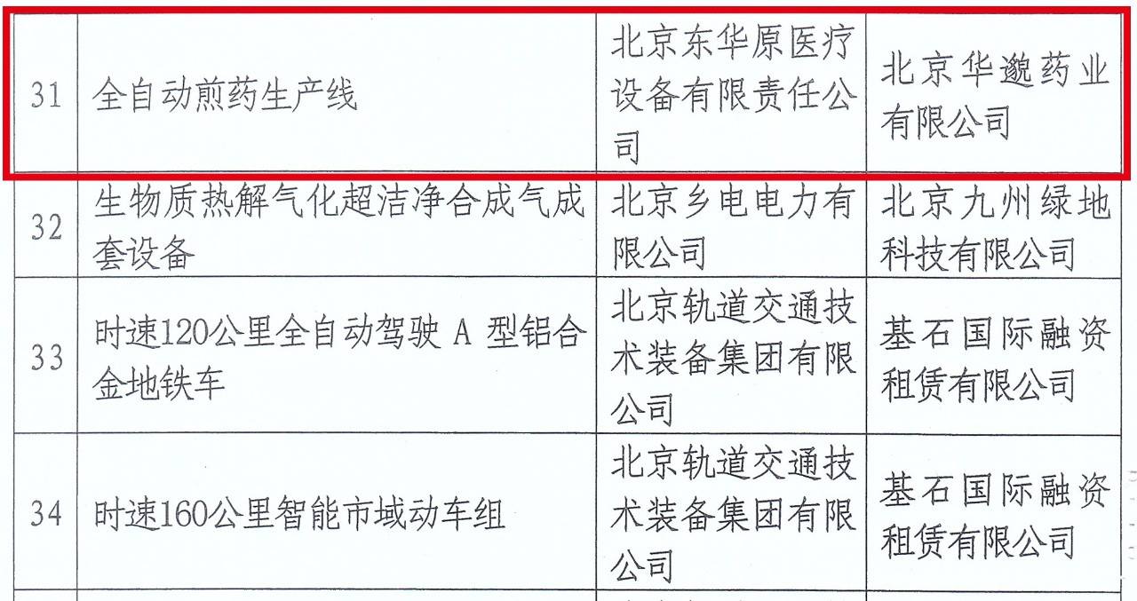 中關(guān)村首臺(tái)（套）重大技術(shù)裝備試驗(yàn)、示范項(xiàng)目